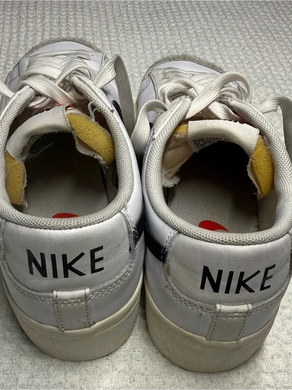 Nike Blazers Low Platform Sneakers with Black Swoosh